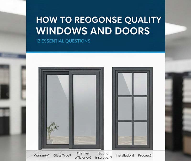 How to Recognise Quality Windows and Doors