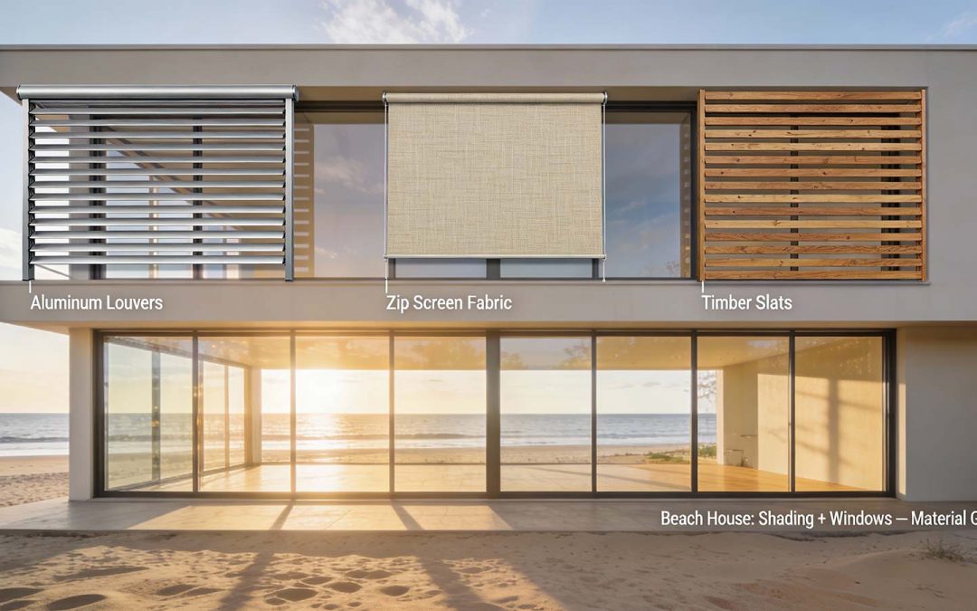 Shading Systems and Windows for the Beach House